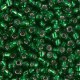 Miyuki seed beads 8/0 - Silverlined green 8-16